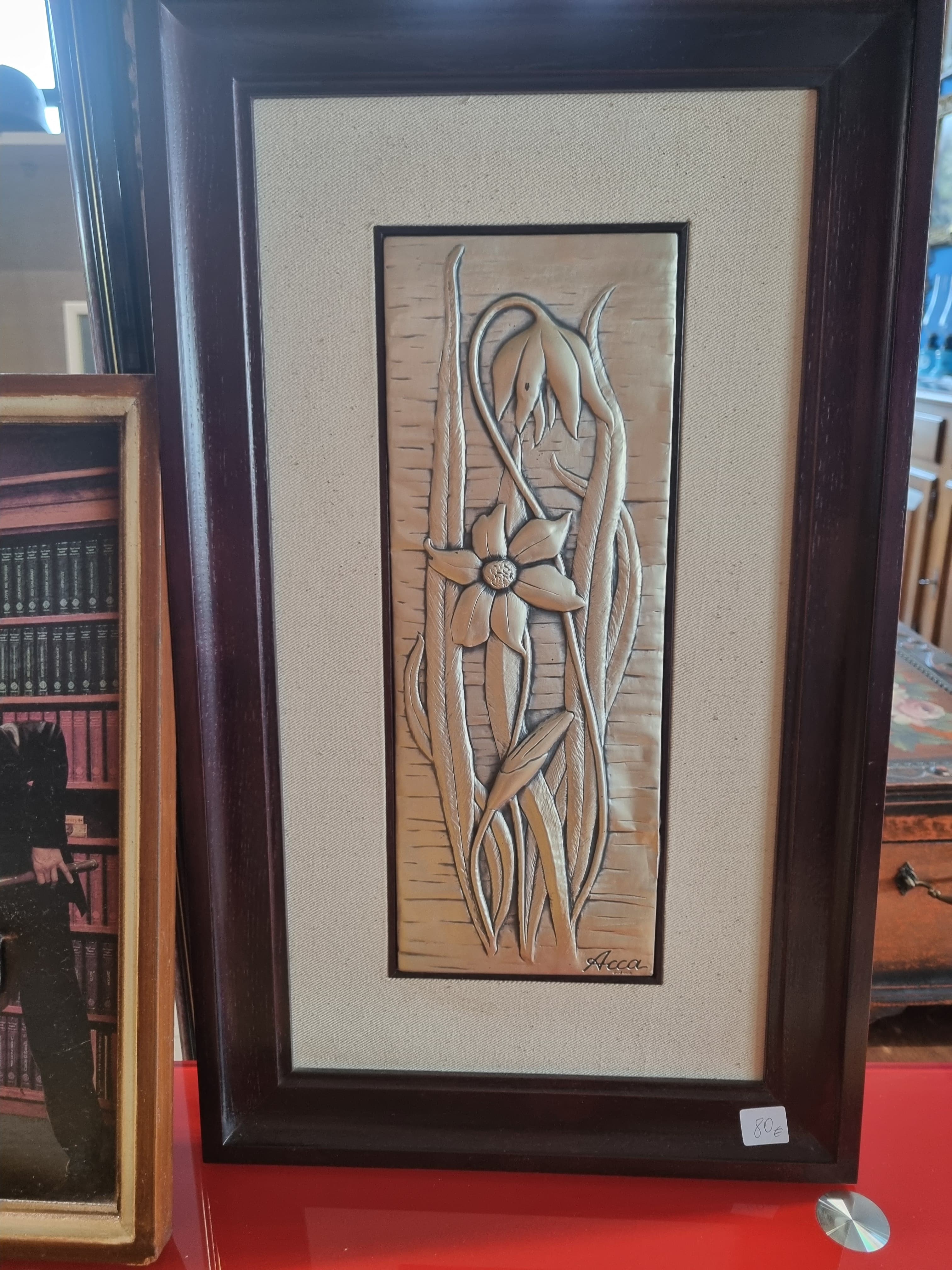 Quadro bassorilievo floreale — Quadri e decorazioni usato a Vicenza