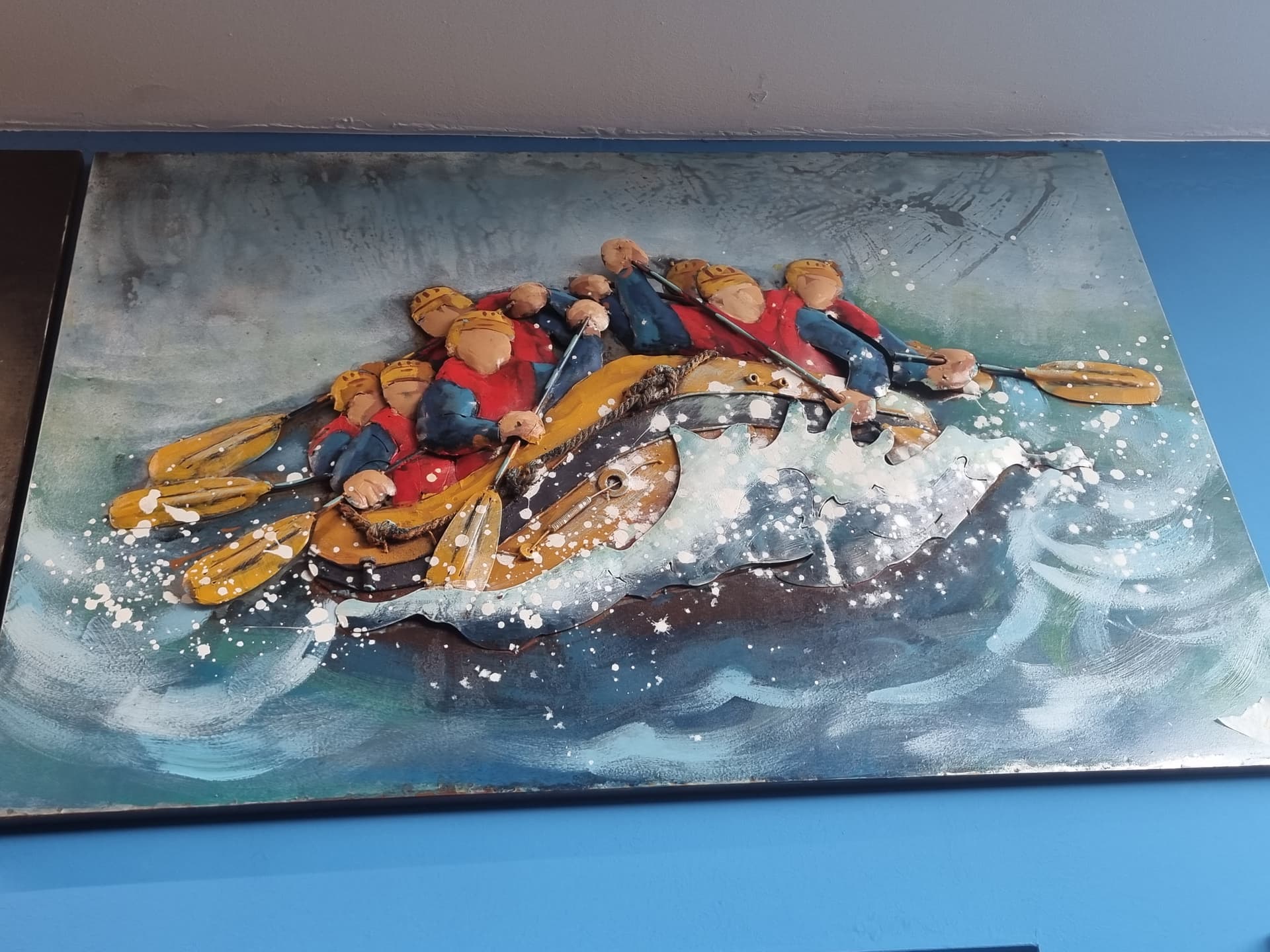 Quadro tridimensionale rafting — Quadri e decorazioni usato a Vicenza, Mercatino di Daria (foto 1)