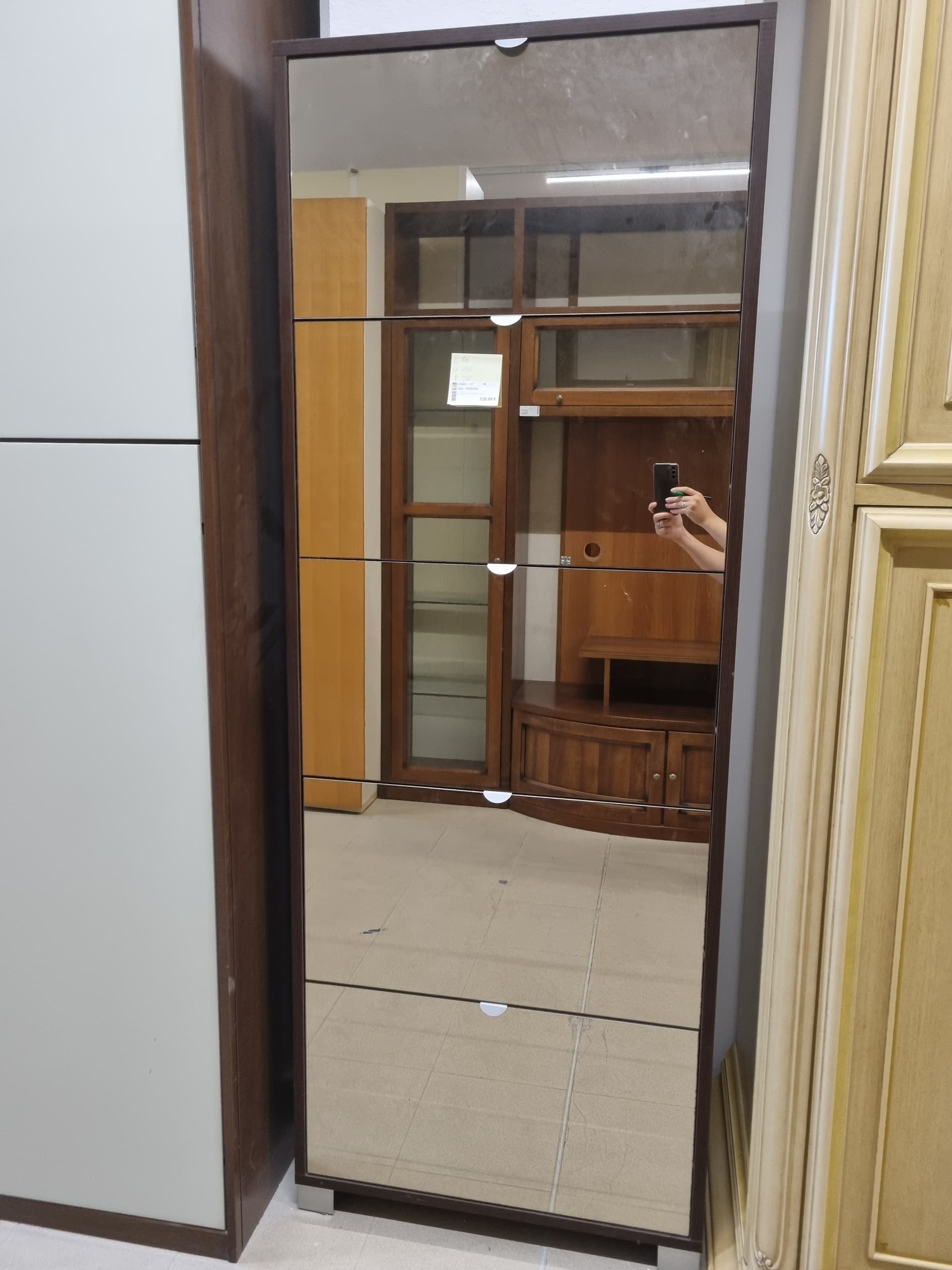 Scarpiera con ante a specchio — Armadi usato a Vicenza, Mercatino di Daria (foto 1)