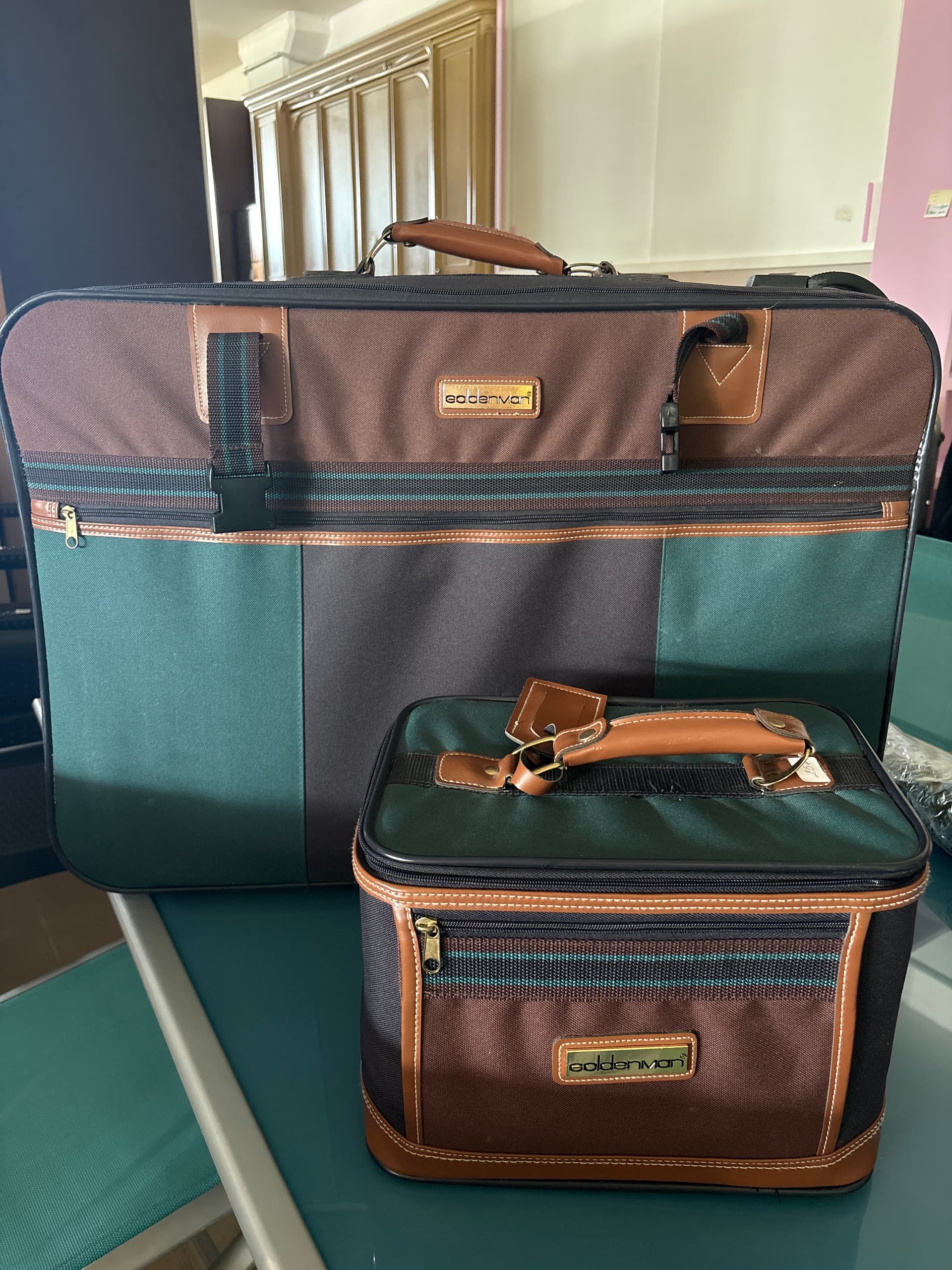 Set valigie vintage in tessuto — Oggettistica usato a Vicenza, Mercatino di Daria (foto 1)