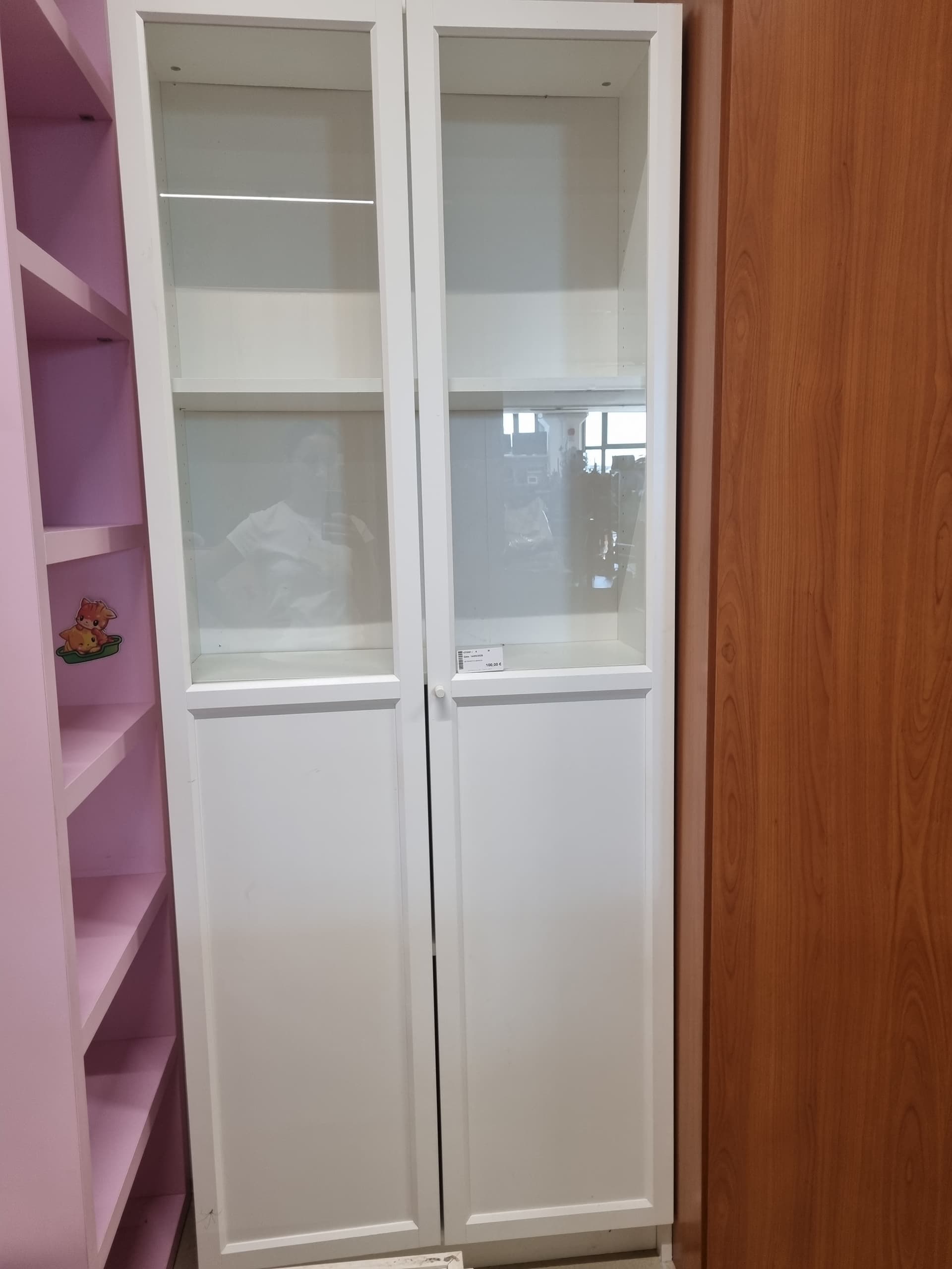 Vetrina bianca in legno — Librerie e pareti attrezzate usato a Vicenza, Mercatino di Daria (foto 1)